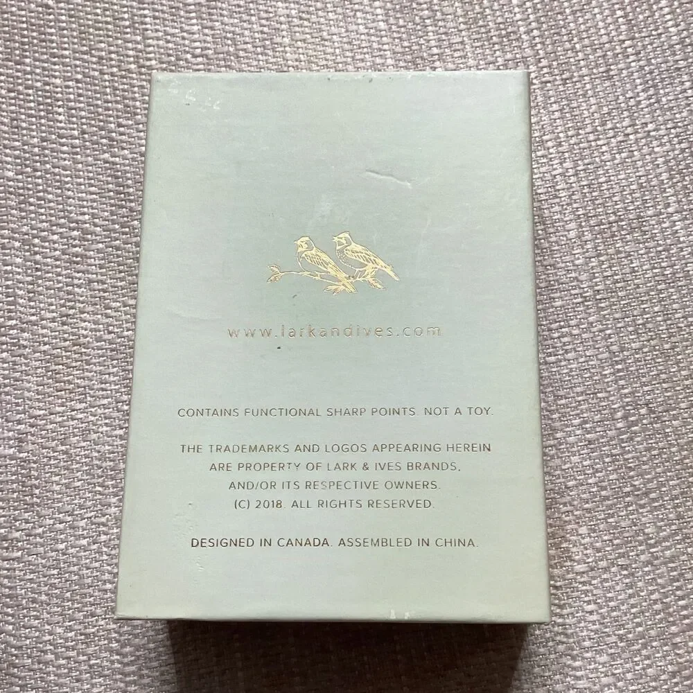 LARK & IVES COLLECTIVES THE GOLD MONOGRAM LYRICS PINS 